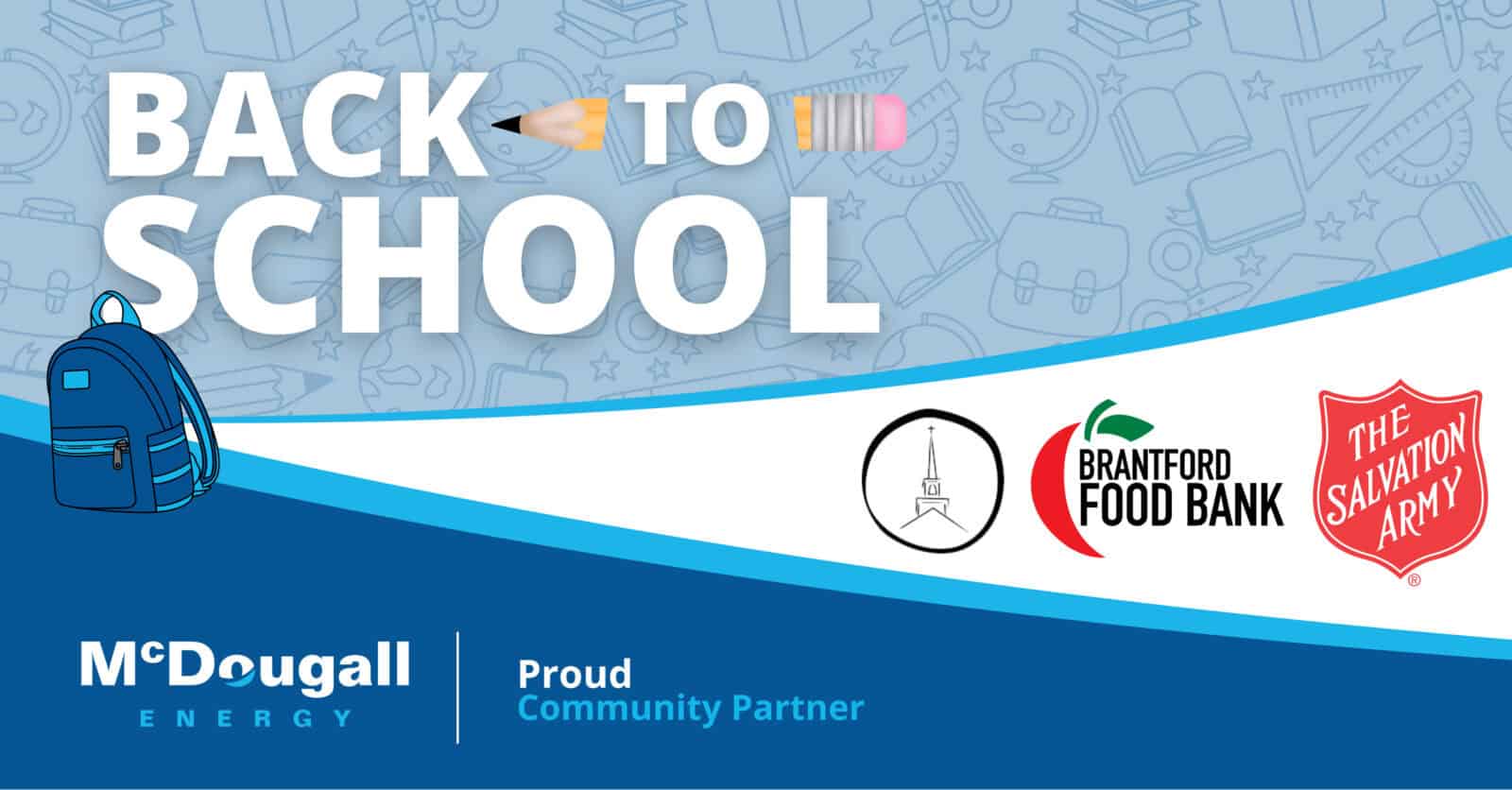 Back to School Supply Drive supporting local food banks and community organizations.