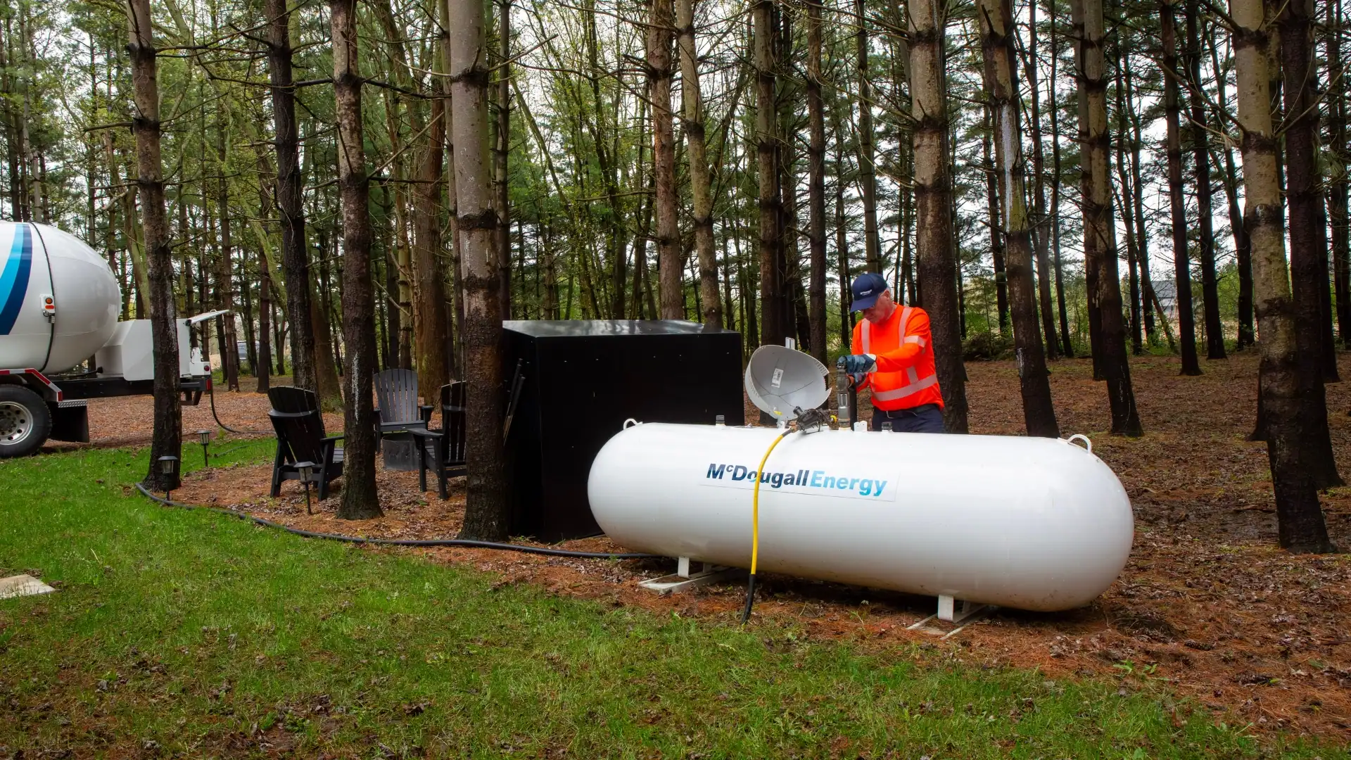 Fuel tank for residential heating and energy needs.