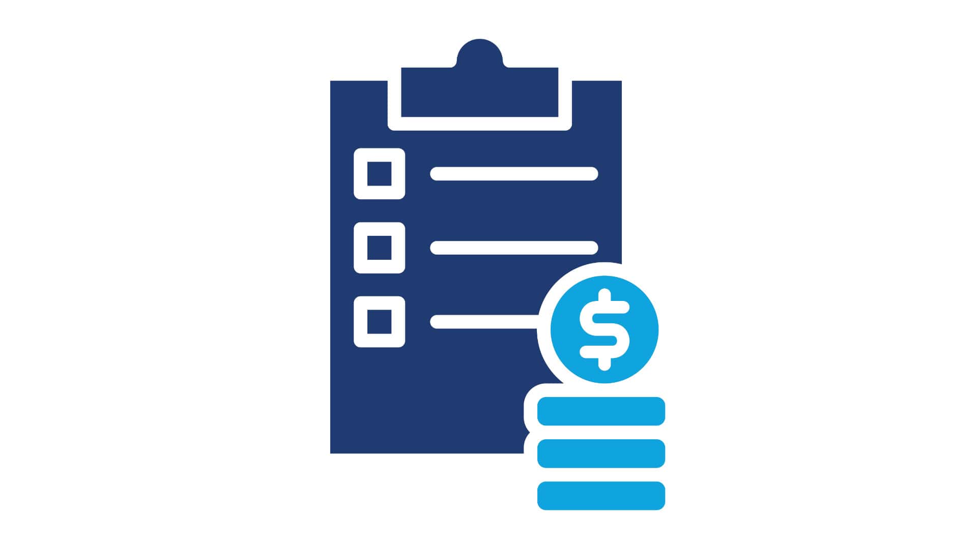 Residential Fuel Service by McDougall Energy Home fuel service checklist with dollar sign icon for McDougall Energy.